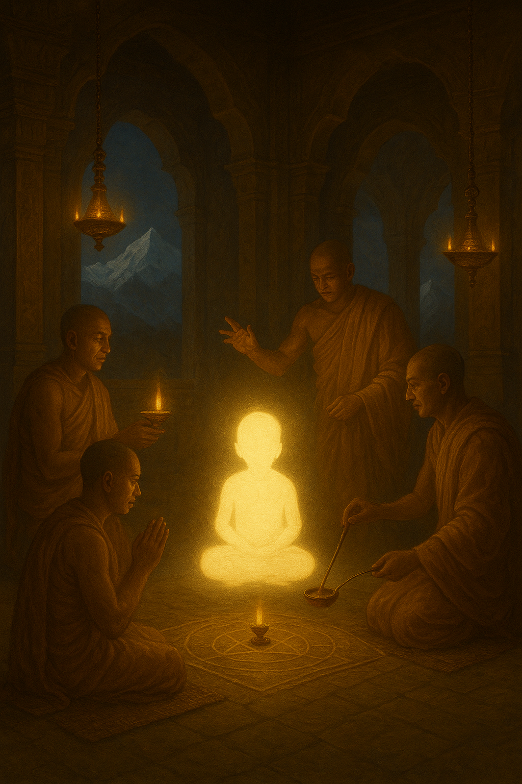 Monks protecting the divine child – Kalki Avatar Prophecy Episode 3