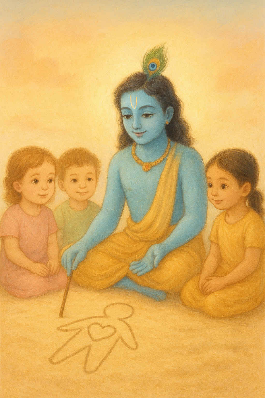 Bhagavad Gita for Kids Chapter 13 introduction — Krishna explaining body and soul
