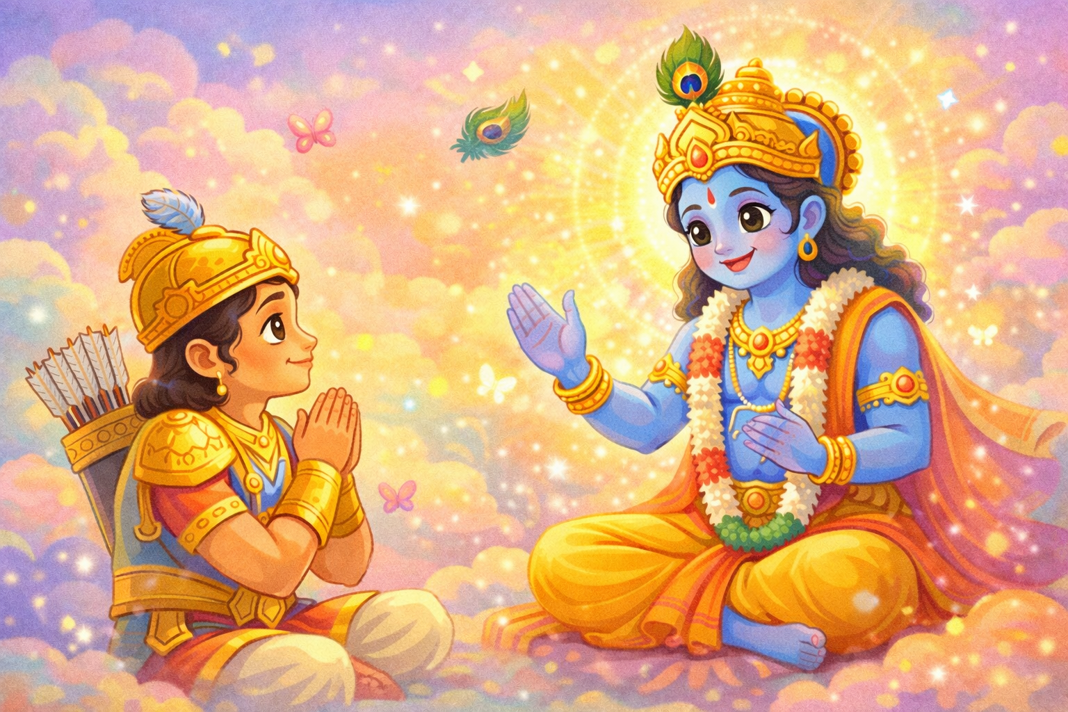 Bhagavad Gita for kids Chapter 10 Divine Banner Image
