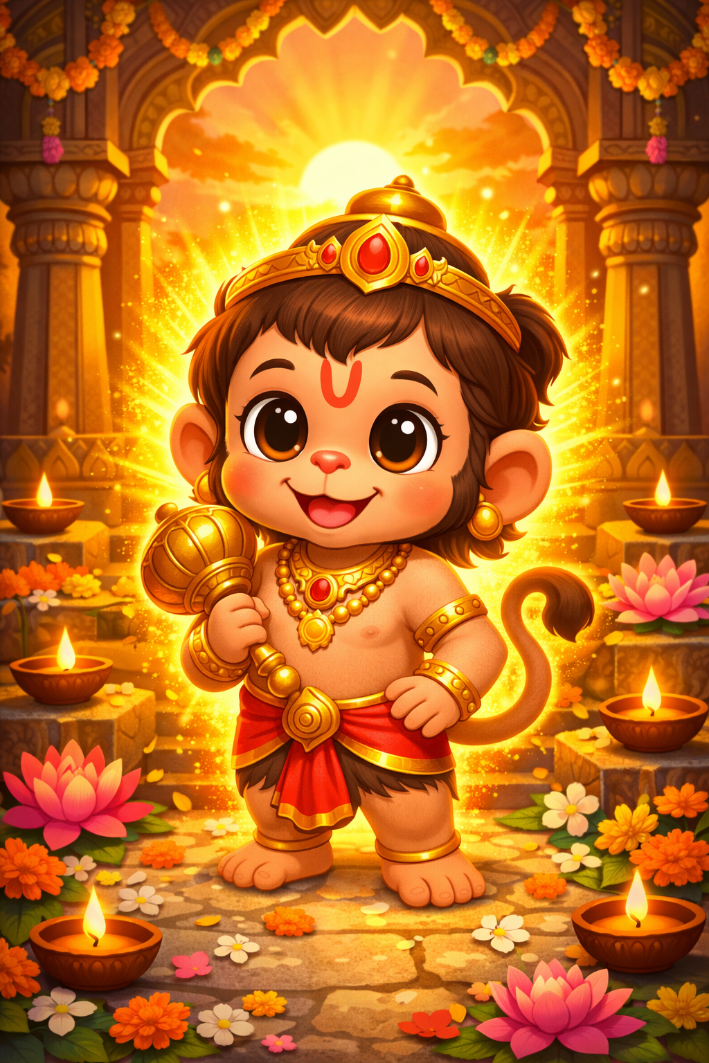 Hanuman Chalisa for Kids easy meaning with Hindi English meaning and audio