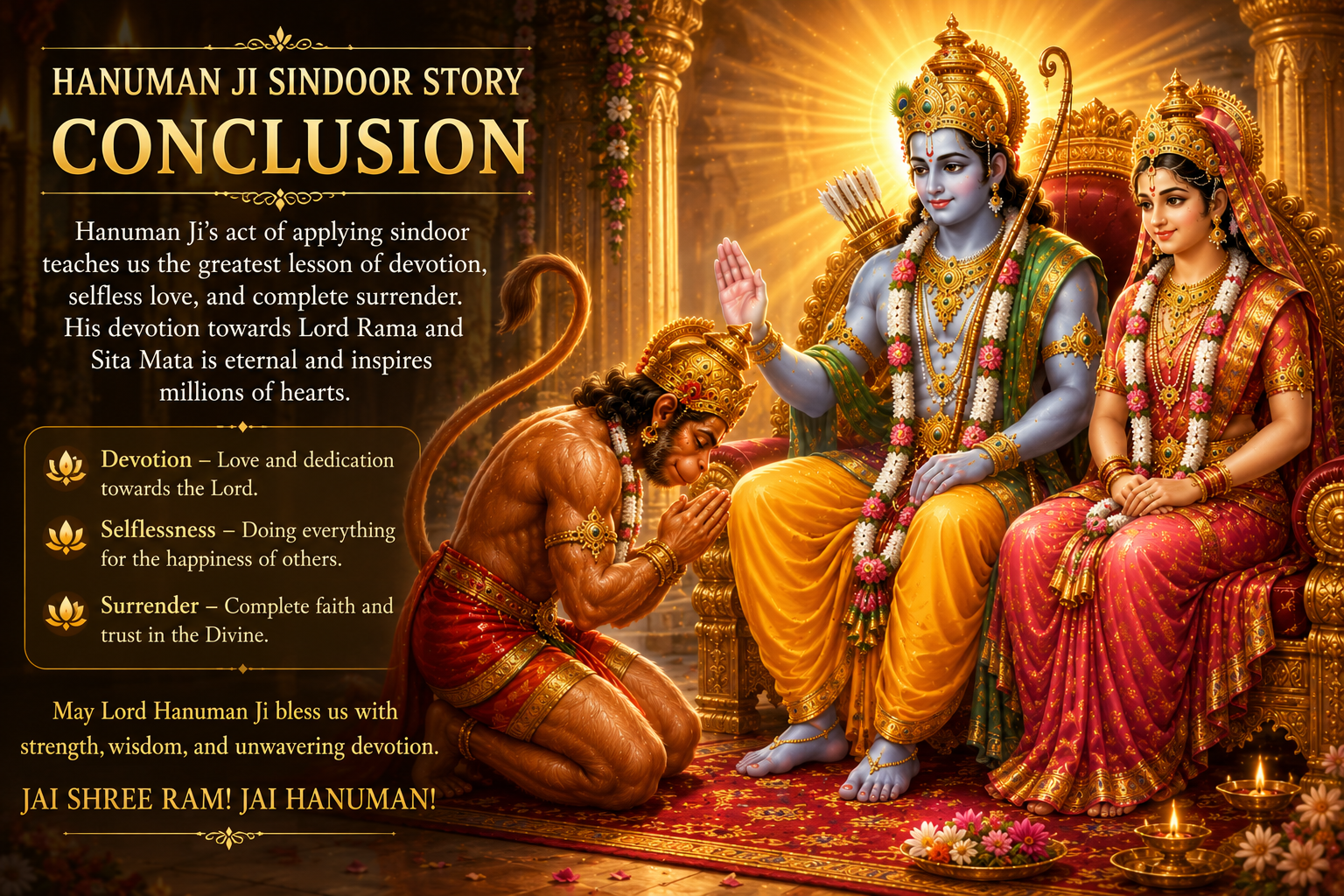 Hanuman Ji devotion to Lord Rama and Mother Sita