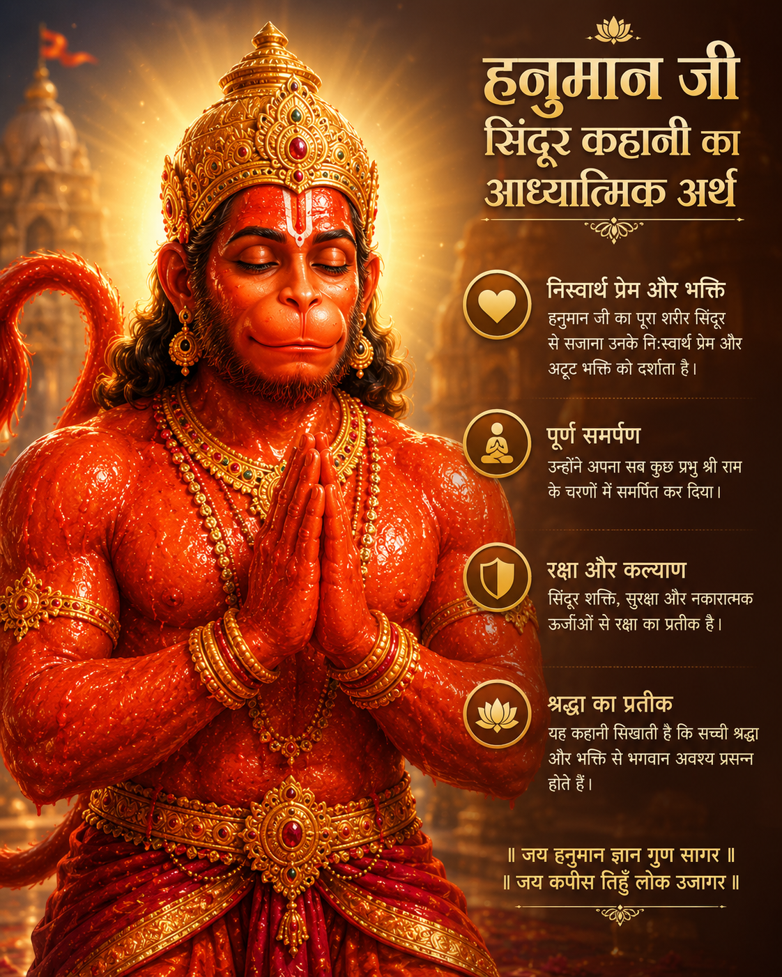 Spiritual meaning of Hanuman Ji Sindoor Story