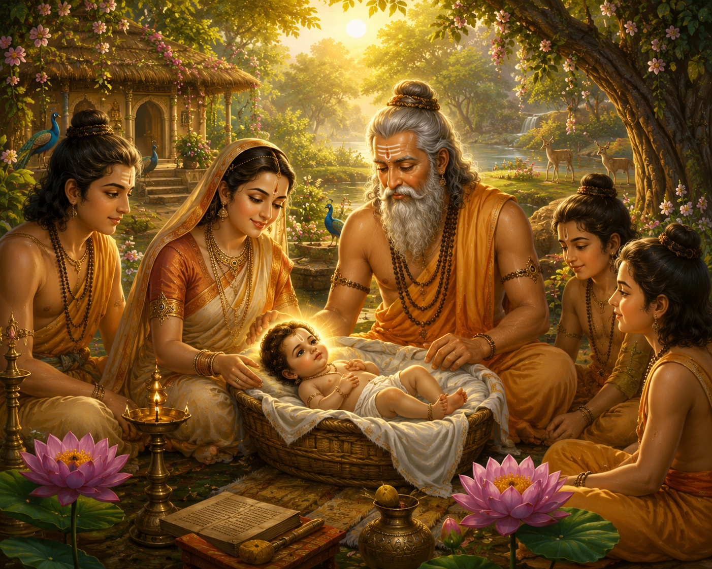 Birth of Shri Shukadeva in Sage Vedavyasa's ashram