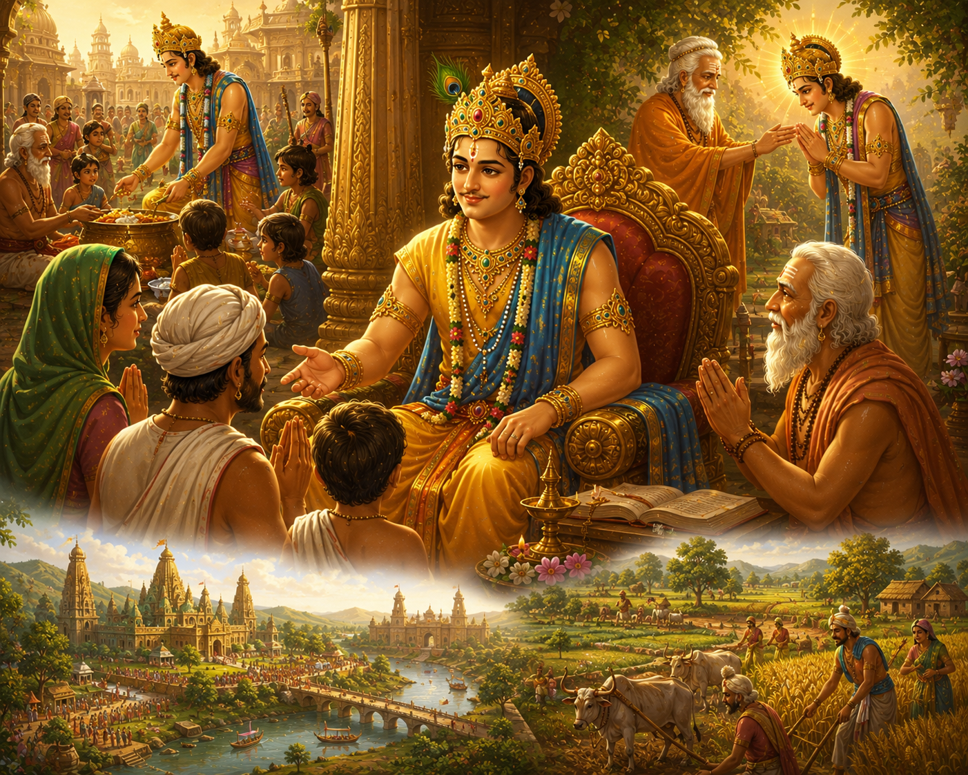 Raja Parikshit ruling with justice and compassion
