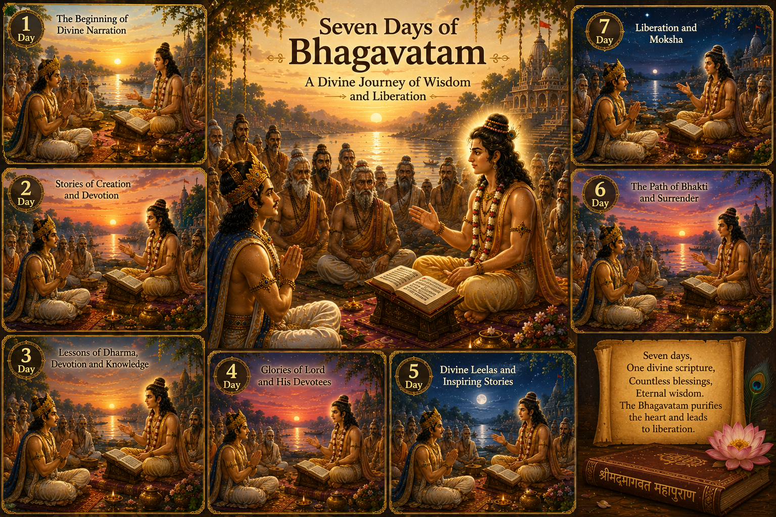 Seven days of Srimad Bhagavatam discourse