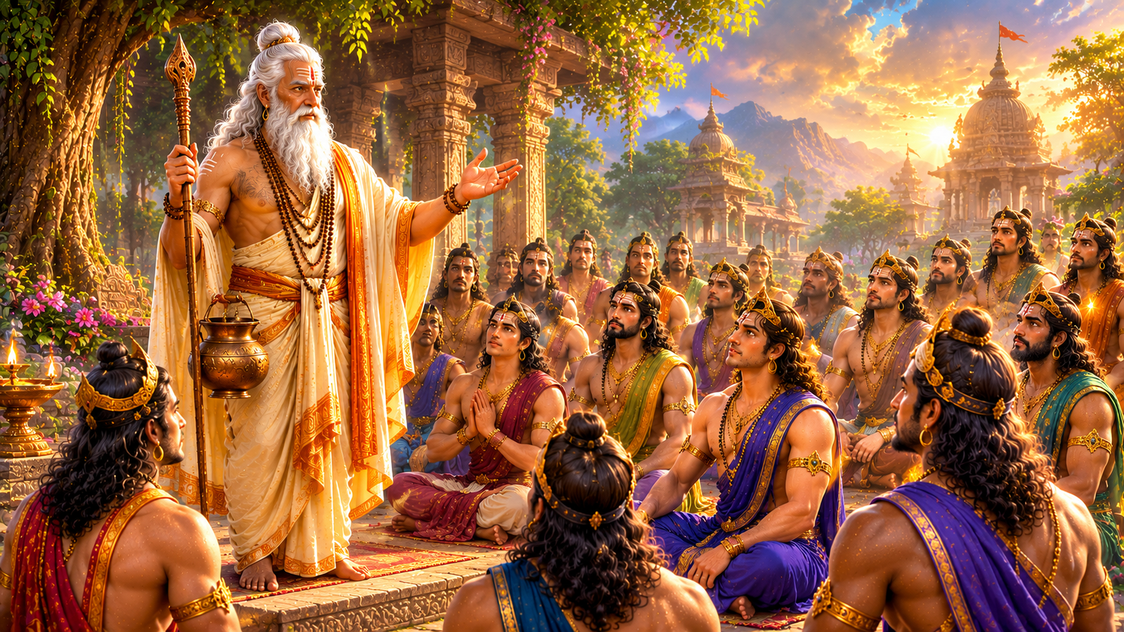 Shukracharya becoming the respected guru of the Asuras