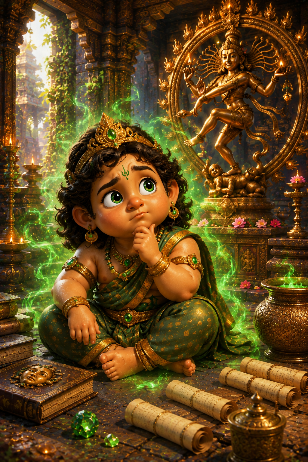 Apasmara demon beneath Lord Shiva's feet